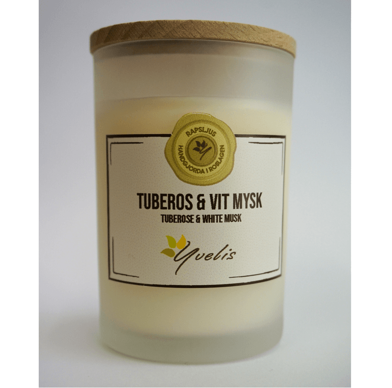 Duftlys Tuberos & vit mysk